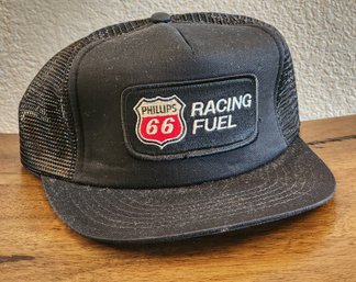 Vintage PHILLIPS 66 Racing Fuel Snapback Hipster Cap Hat #A4