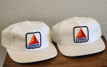 (2) Vintage CITGO Oil And Gas Snapback Hipster Cap Hat Selection #A6
