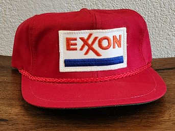 Vintage EXXON Adjustable Hipster Cap Hat #A17