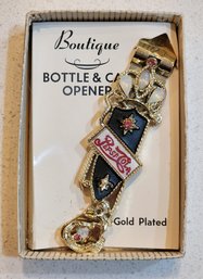 Vintage Pepsi Cola Gold Plated Bottle Opener #A30