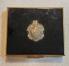 Vintage Cigarette Box With Fraternity Seal Crest On Top #A34