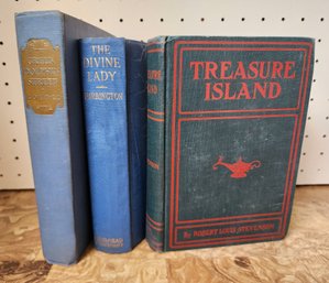 Assortment Of Antique Books Feat. Treasure Island
