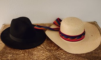 Vintage Pair Of Ladies Hats