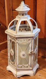 Metal Decor Lantern With Candle