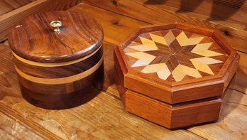 Vintage Handcrafted Wooden TRINKET Boxes