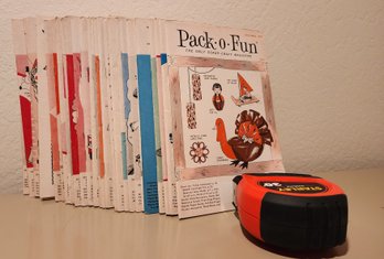 Vintage 1960's Pack O Fun Craft Magazines