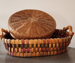 (2) Vintage Home Decor Baskets