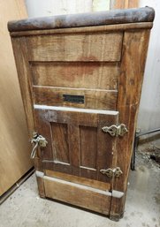 Antique HYGENIC Ice Chest Cooler Cabinet