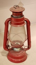 Vintage WINGED WHEEL Red No 500 Lantern