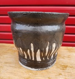 Vintage Folk Art Ceramic Pottery Vessel