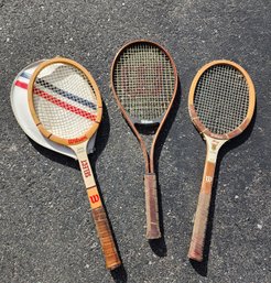 Assortment Of Vintage Tennis Rackets