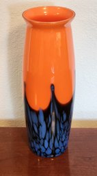 Vintage Mid Century Modern Art Glass Flower Vase