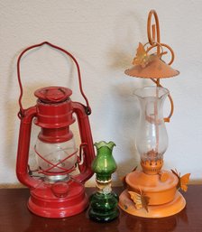 Assortment Of Home Decor Oil Lamps