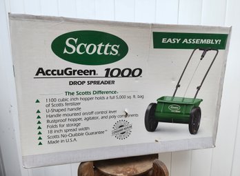 New SCOTTS Accugreen 1000 Drop Spreader