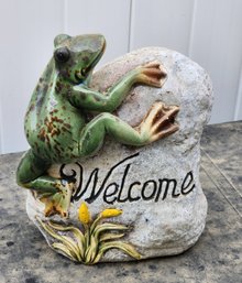 WELCOME Home Decor Yard Selection Frog Theme