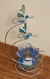 Butterfly Style Candle Holder Accent