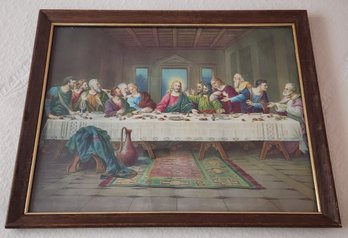 Vintage THE Last Supper Framed Fine Art Selection