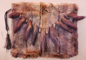 Vintage 1950's Ladies Real Fur Hand Warmer