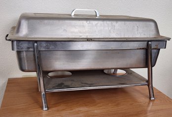 Vintage Full Size Stainless Steel Chafing Catering Service Serving Pan System #1
