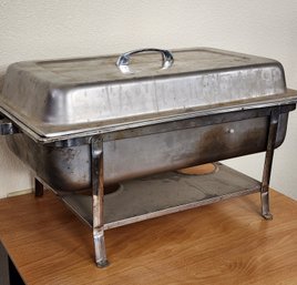 Vintage Full Size Stainless Steel Chafing Catering Service Serving Pan System #3