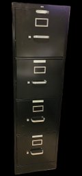 Black File Cabinet Full Of File Folders