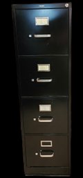 Black File Cabinet With No File Folders