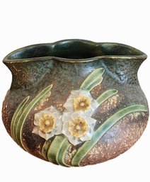 Roseville Jonquil 1931 Vintage Arts And Crafts Pottery Crocus Pot Vase