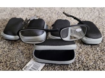 (5) Brand New Collapsible Readers 3.50 Magnification