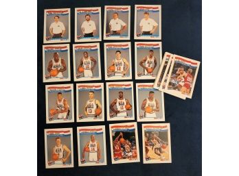 1991 Vintage NBA HOOPS USA Basketball Olympic Team Full Set