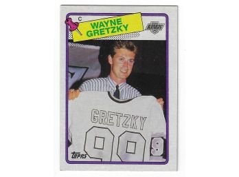 1988-89 Topps Wayne Gretzky Hockey Card LA Kings