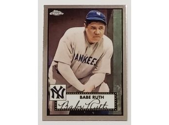 2021 Topps Chrome Platinum Anniversary Babe Ruth Baseball Card NY Yankees