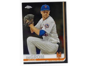 2019 Topps Chrome Jacob DeGrom Baseball Card New York Mets