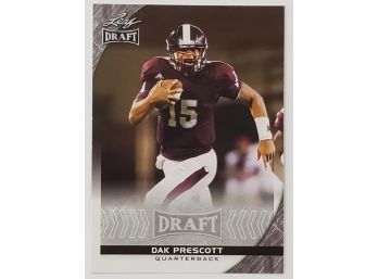 2016 Lead Draft Dak Prescott RC Rookie Football Card Dallas Cowboys