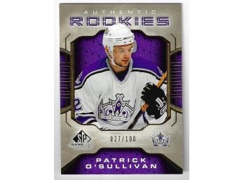 2006-07 SP Game Used Edition Gold #'d /100 Patrick O'Sullivan Rookie RC Hockey Card LA Kings