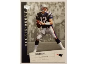 2006 Upper Deck Rookie Debut Tom Brady Football Card New England Patriots