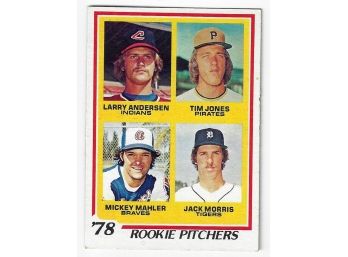 1978 Rookie Pitchers Jack Morris Rookie RC Baseball Card Detroit Tigers