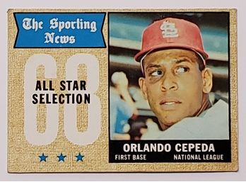1968 Topps All-Star Orlando Cepeda St. Louis Cardinals