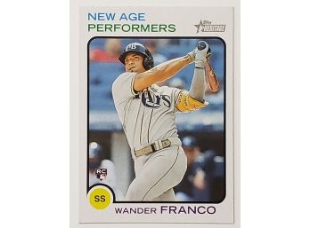 2022 Topps Heritage New Age Performers Insert Wander Franco RC Rookie Baseball Card TB Rays