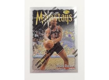 1996-97 Topps Finest Mainstays Dennis Rodman SILVER UNCOMMON Basketball Card Chicago Bulls