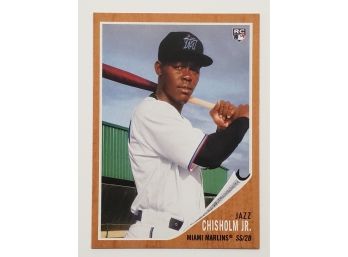 2021 Topps Archives Jazz Chisholm Jr. 1962 RC Rookie Baseball Card Miami Marlins