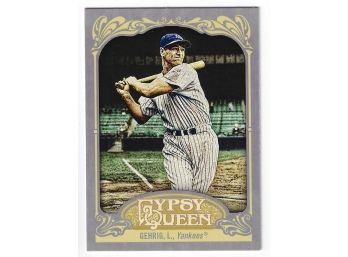 2012 Topps Gypsy Queen Lou Gehrig SP Image Variation Short Print NY Yankees