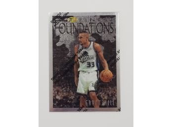 1996-97 Topps Finest Foundations Grant Hill SILVER UNCOMMON Basketball Card Detroit Pistons