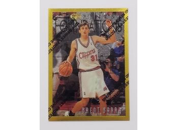 1996-97 Topps Finest Foundations Brent Barry GOLD RARE Basketball Card LA Clippers