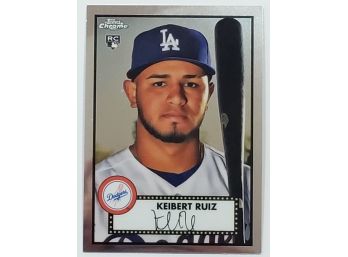 2021 Topps Chrome Platinum Anniversary Keibert Ruiz RC Rookie Baseball Card LA Dodgers