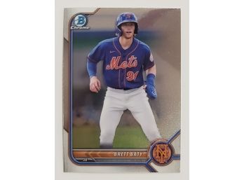 2022 Bowman Chrome Brett Baty Prospect Baseball Card NY Mets
