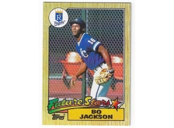 1987 Topps Bo Jackson Rookie Baseball Card KC Royals