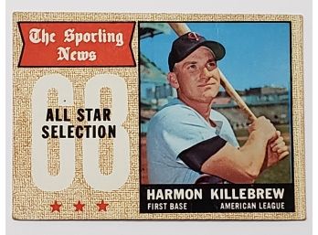 1968 Topps All-Star Harmon Killebrew Baseball Card Minnesota Twins