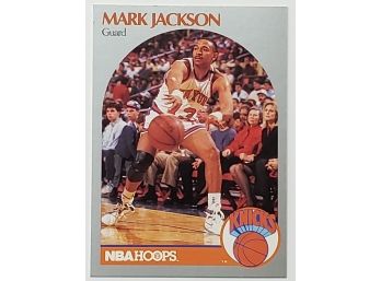1990-91 NBA Hoops Mark Jackson Basketball Card Knicks (Menendez Brothers Courtside)