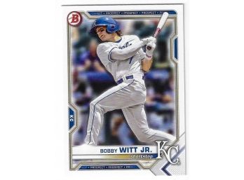 2021 Bowman Draft Bobby Witt Jr Baseball Card Kansas City Royals