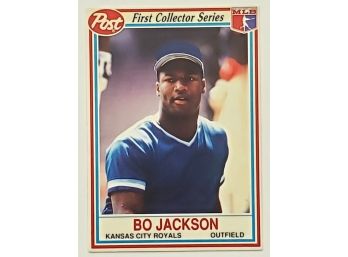 1990 Post Cereal Bo Jackson Baseball Card KC Royals